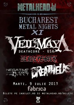 Bucharest Metal Nights XI la Bucuresti: Concerte VEIL OF MAYA