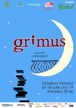 Concert acustic Grimus la Gradina Verona din Bucuresti