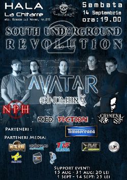 South Underground Revolution 2, in Craiova, la Hala La Chitarre, Sambata 14 Septembrie
