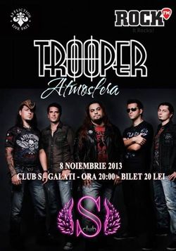 Trooper - Concert de promovare al albumului Atmosfera la Galati