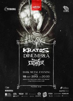 Concert Kratos, DinUmbra, Spinecrusher, Vineri 18 Octombrie in Ageless Club
