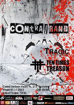 Contra|Band, Tragic, TenTimesTreason @ club Ageless