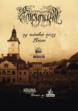 Concert Empyrium la Brasov, la Centrul Cultural Reduta, pe 24 noiembrie