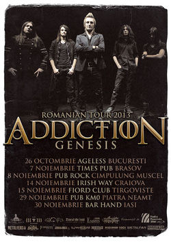 Trupa Addiction anunta datele turneului de promovare