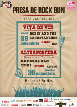 Festivalul Presa de Rock Bun  Editia I, intre 29-30 noiembrie