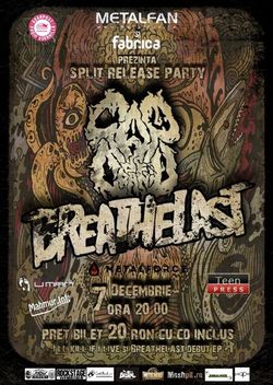 Concert Cap De Craniu si Breathelast: Lansare Split It Out in Fabrica pe 7 Decembrie