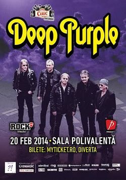 Concert Deep Purple in Romania la Bucuresti in februarie 2014