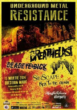 Key To The Crown, Sinscape si Breathelast la Underground Metal Resistance Fest 3