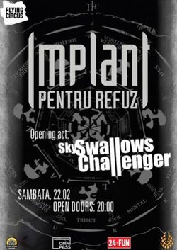 Concert Sky Swallows Challenger si Implant Pentru Refuz in Cluj Napoca