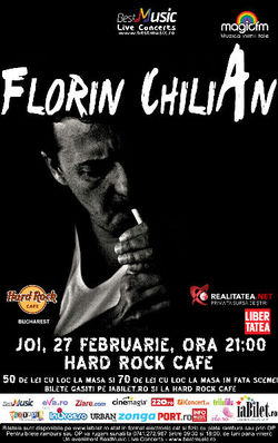 Florin Chilian in concert pe 27 februarie la Hard Rock Cafe