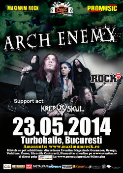 Concert Arch Enemy in mai la Bucuresti