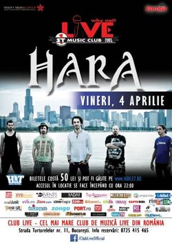Concert Hara in Club Live din Bucuresti