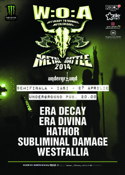 Wacken Metal Battle Romania 2014: Semifinala Est in Underground Club