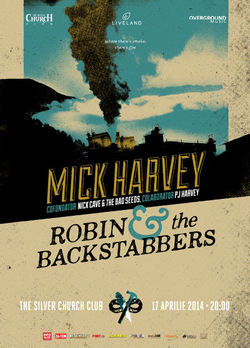 Concert Mick Harvey si Robin and the Backstabbers in Flying Circus Pub