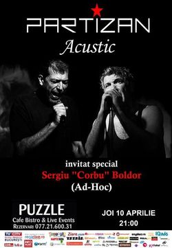 Concert acustic Partizan in Club Puzzle