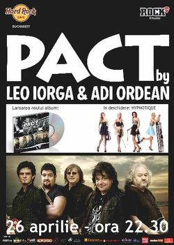 Concert lansare trupa PACT - Leo Iorga si Adi Ordean in Hard Rock Cafe