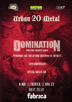 Domination vor canta integral albumul Pantera - Far Beyond Driven la Club Fabrica