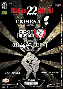 Crimena, First Division si Chaos Cult filmeaza un DVD la Club B52