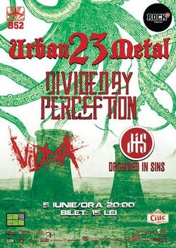Concert Divided By Perception, Vidma, Drowned In Sins la Club B52
