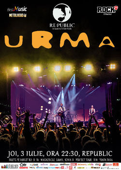 URMA - concert surpriza pe 3 iulie in Republic din Bucuresti