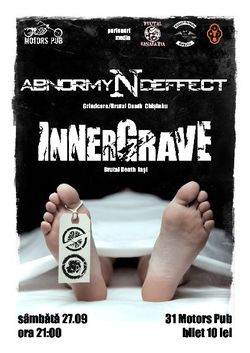 Concert Abnormyndeffect si Innergrave in 31 Motor's Pub Suceava