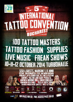 Cele mai frumoase tatuaje se realizeaza la International Tattoo Convention Bucharest 2014