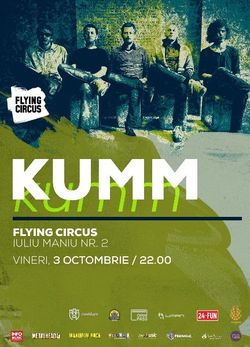 Trupa KUMM concerteaza pe 3 octombrie la Cluj si pe 4 octombrie, la Iasi