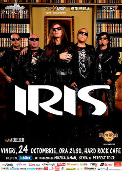 IRIS revine la Hard Rock Cafe, vineri, 24 octombrie