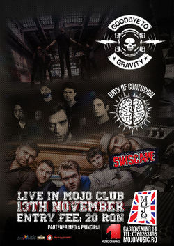 Concert  Goodbye to Gravity, Days of Confusion si Sinscape in Mojo Club Bucuresti
