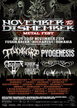 November To Dismember Metal Fest 2014