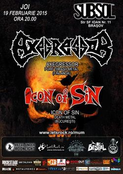 Concert Axegressor  si Icon of Sin in Brasov