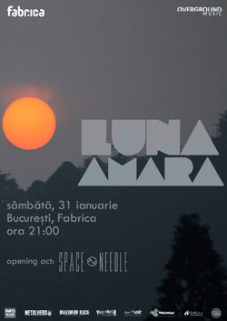 Concert Luna Amara pe 31 Ianuarie la Bucuresti, in Fabrica