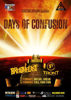 Concert Days of  Confusion si Breathelast la Brasov pe 5 Februarie in Subsol Club