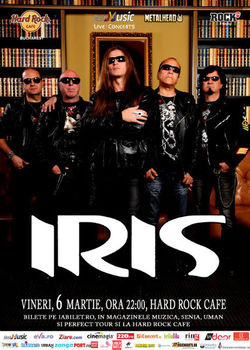 Concert Iris la Hard Rock Cafe pe 6 martie