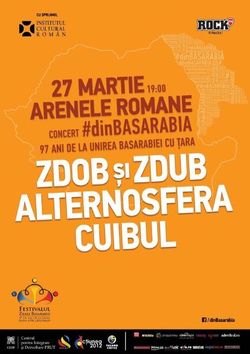 Concert #dinBasarabia - Zdob Si Zdub, Alternosfera si Cuibul, la Bucuresti