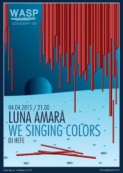 Concert Luna Amara, We Singing Colors, DJ Hefe in WASP pe 4 aprilie