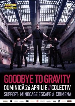 Concert Goodbye To Gravity in Club Colectiv pe 26 aprilie