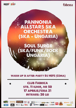 Concert ska music cu Pannonia Allstars Ska Orchestra in Fabrica pe 17 aprilie