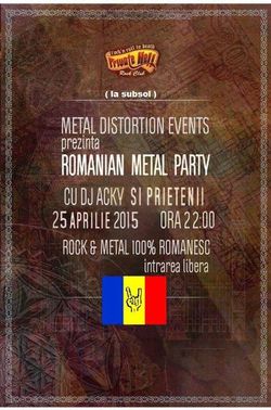 Romanian Metal Party cu DJ Acky in Private Hell pe 25 Aprilie