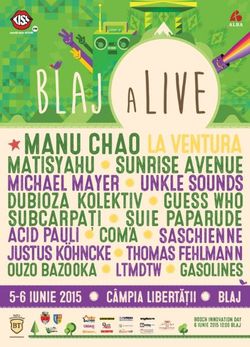 Blaj aLive Festival 2015 gazduieste trei noi comunitati muzicale