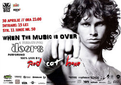 Concert Tribut The Doors cu Red Cat Bone in B52 pe 30 aprilie