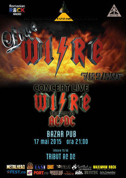 Tribut AC/DC cu trupa WIRE la Brasov in Bazar Pub pe 17 Mai