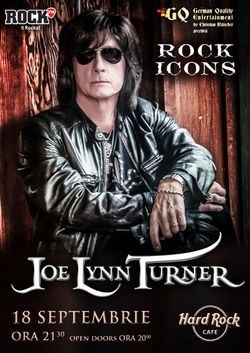 Joe Lynn Turner, vocea Rainbow, Deep Purple si Yngwie Malmstee pe 18 Septembrie in Bucuresti