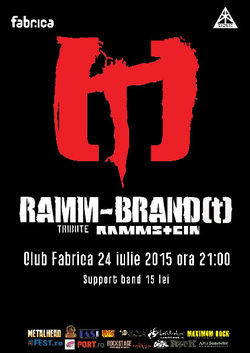 Tribute RAMMSTEIN cu Ramm-Brand[t] live in Fabrica la Bucuresti