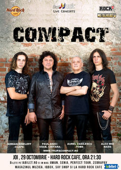 COMPACT canta pentru prieteni pe 29 octombrie la Hard Rock Cafe