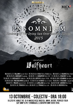 INSOMNIUM si Wolfheart concerteaza in premiera in Romania