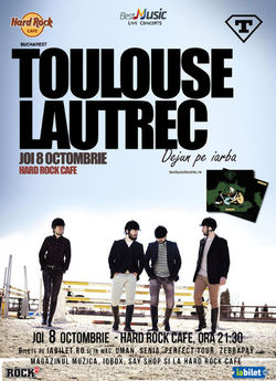 Toulouse Lautrec lanseaza al treilea album pe 8 octombrie la Hard Rock Cafe