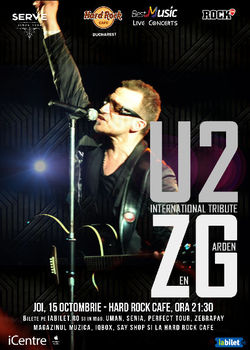 Cel mai bun tribut U2 cu Zen Garden, pe 15 octombrie la Hard Rock Cafe