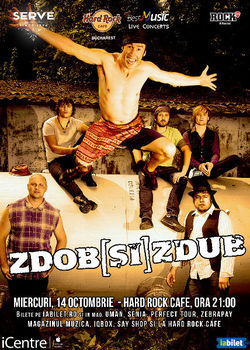 ZDOB si ZDUB canta la Hard Rock Cafe pe 14 octombrie