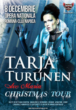 Tarja Turunen, regina muzicii finlandeze, va concerta in premiera la Cluj Napoca